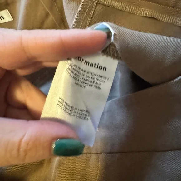 NEW Reformation Mason Pants Mushroom Brown Slack Size 24 3X Plus Slacks NWT - Picture 11 of 11